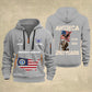Air Force Badge - Personalized America 250 Years Zip Hoodie Multicolor, Custom U.S. Soldier Branch Hoodie, Happy Independence Day, 4th Of July Zip Hoodie - 1769040002
