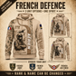 Personalized France Soldier/Veteran with Name & Rank Hoodie All Over Printed - QK1779148820