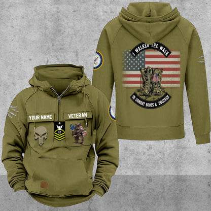 Navy Rating - Personalized US Soldier/ Veteran Vintage Hoodie All Over Printed - 17494272