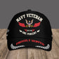 Navy Badge - Personalized Military Cap, USA Cap, Custom Military Branch, Patriotic Gift - 1778457601