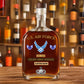 Air Force Badge - Personalized US Soldier/ Veteran With Rank, Name And Year Whiskey Bottle Glass - 1776988803