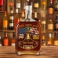 Army Branch - Personalized US Soldier/ Veteran With Rank, Name And Year Whiskey Bottle Glass - 1777248002