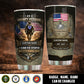 Air Force Badge  - Personalized US Veteran/ Soldier With Rank And Name Camo Tumbler - 17769024