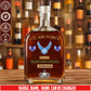 Air Force Badge - Personalized US Soldier/ Veteran With Rank, Name And Year Whiskey Bottle Glass - 1776988803