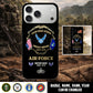 Air Force Badge - Personalized US Veteran/ Soldier With Rank And Name Phone Case - 1776297602