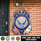 Air Force Badge - Personalized Rank, Name And Year US Soldier/Veterans Wooden Sign - 17762976