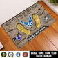 Air Force Badge - Personalized US Soldier/ Veteran Camo With Rank, Name and Year Doormat 3D Printed - 1776297603