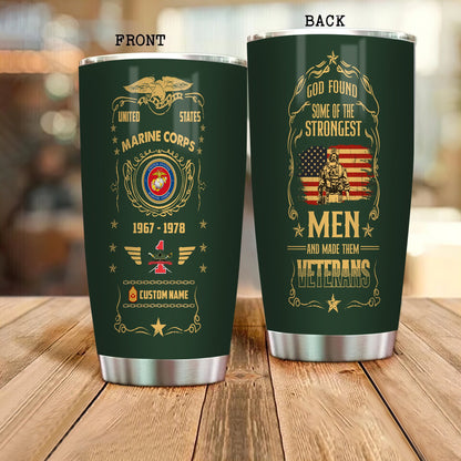 Marines Battalions - Personalized US Soldier/ Veteran Tumbler -17495136