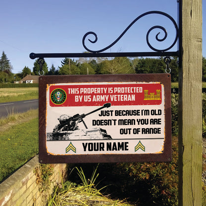 Army Branch - Personalized US Soldier/ Veteran Rectangle  Metal Sign - 17482176