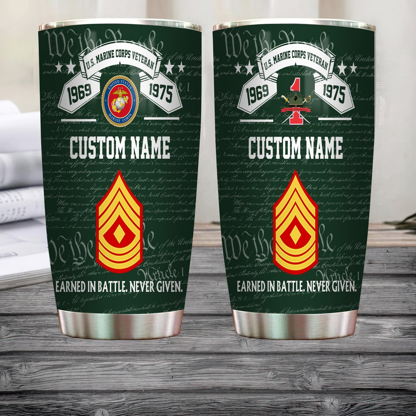 Marines Battalions - Personalized US Soldier/ Veteran Tumbler - 17492544