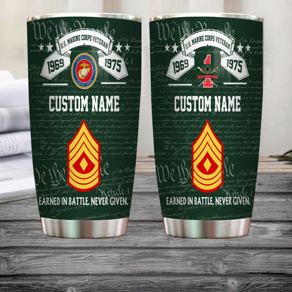 Marines Battalions - Personalized US Soldier/ Veteran Tumbler - 17492544