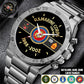 Marines Battalions - Personalized US Soldier/ Veteran With Name And Rank Gentleman Stainless Steel Watch - 17388000