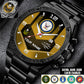 Navy Rating - Personalized US Soldier/ Veteran With Name And Rank Gentleman Stainless Steel Watch - 17491680