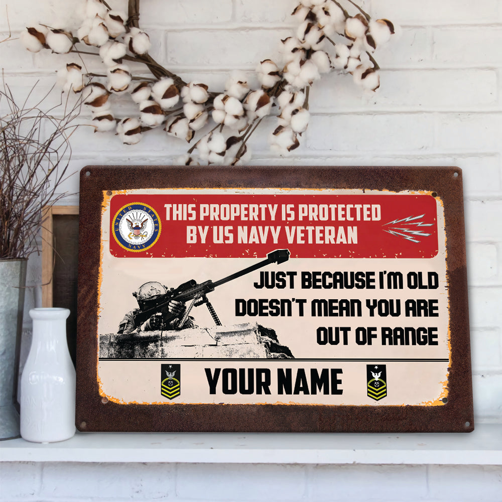 Navy Rating - Personalized US Soldier/ Veteran Rectangle  Metal Sign - 17482176