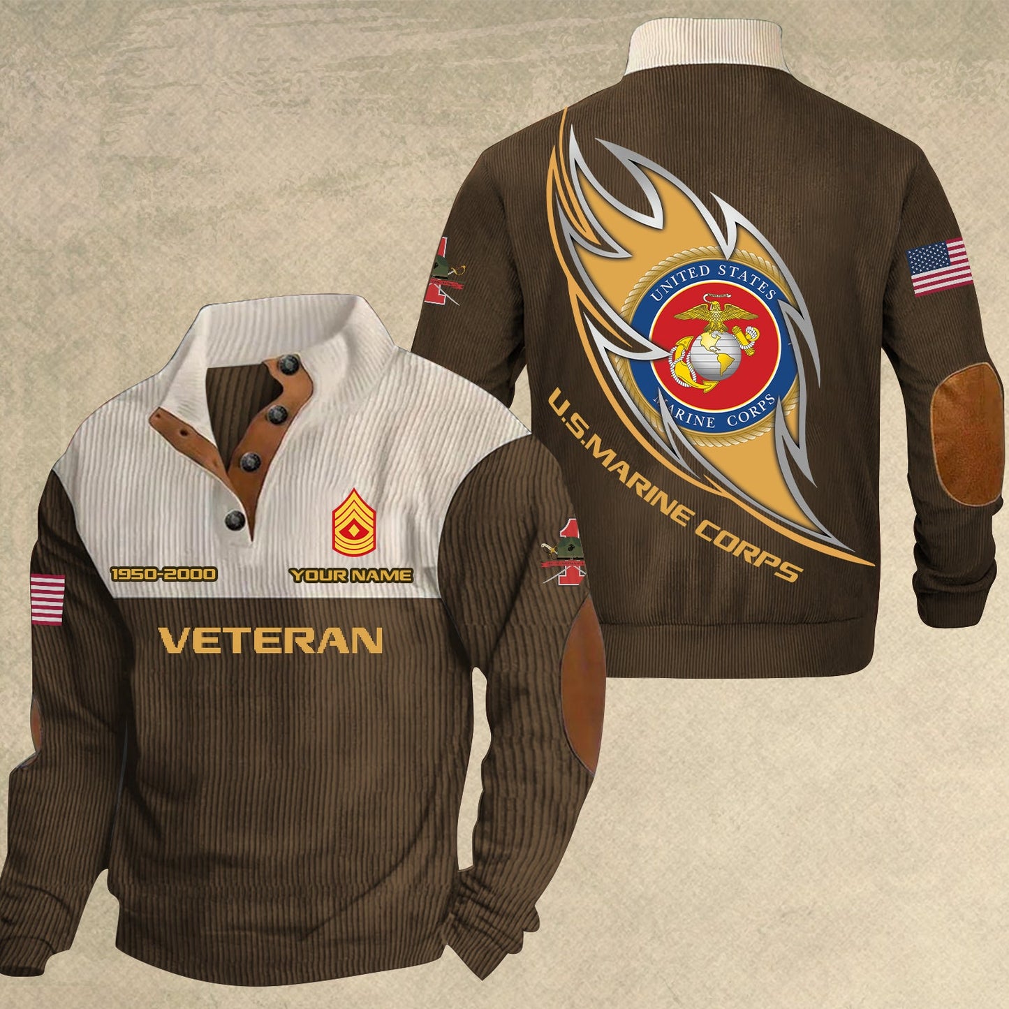 Marines Battalions - Personalized US Soldier/ Veteran With Name, Year And Rank Sports Sweatshirt - 17410464