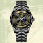 Army Division - Personalized US Soldier/ Veteran Rank And Name Gentleman Crystal Metal Watch - 17447616