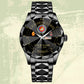 Marines Battalions - Personalized US Soldier/ Veteran Rank And Name Gentleman Crystal Metal Watch - 17448480