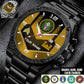 Army Branch - Personalized US Soldier/ Veteran With Name And Rank Gentleman Stainless Steel Watch - 17491680