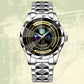 Coast Guard Rating - Personalized US Soldier/ Veteran Rank And Name Gentleman Crystal Metal Watch - 17447616