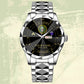 Army Division - Personalized US Soldier/ Veteran Rank And Name Gentleman Crystal Metal Watch - 17448480