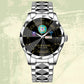 Coast Guard Rating - Personalized US Soldier/ Veteran Rank And Name Gentleman Crystal Metal Watch - 17448480