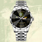 Army Branch - Personalized US Soldier/ Veteran Rank And Name Gentleman Crystal Metal Watch - 17448480
