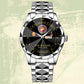 Marines Battalions - Personalized US Soldier/ Veteran Rank And Name Gentleman Crystal Metal Watch - 17448480