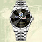 Air Force Command - Personalized US Soldier/ Veteran Rank And Name Gentleman Crystal Metal Watch - 17448480