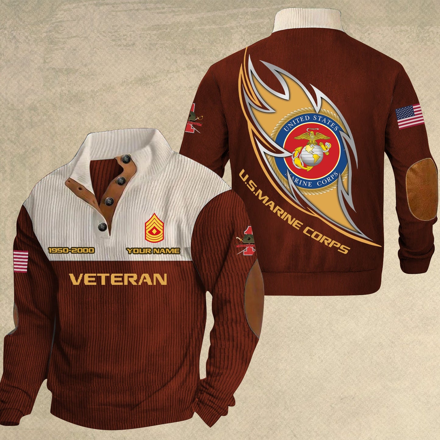 Marines Battalions - Personalized US Soldier/ Veteran With Name, Year And Rank Sports Sweatshirt - 17410464