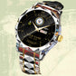 Navy Badge - Personalized US Soldier/ Veteran Rank And Name Gentleman Crystal Metal Watch - 17448480