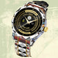 Navy Rating- Personalized US Soldier/ Veteran Rank And Name Gentleman Crystal Metal Watch - 17447616