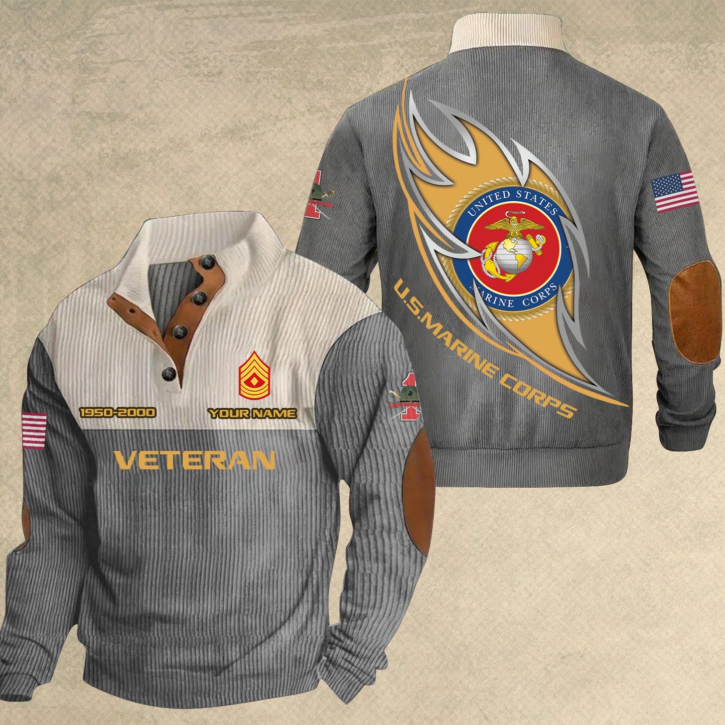 Marines Battalions - Personalized US Soldier/ Veteran With Name, Year And Rank Sports Sweatshirt - 17410464