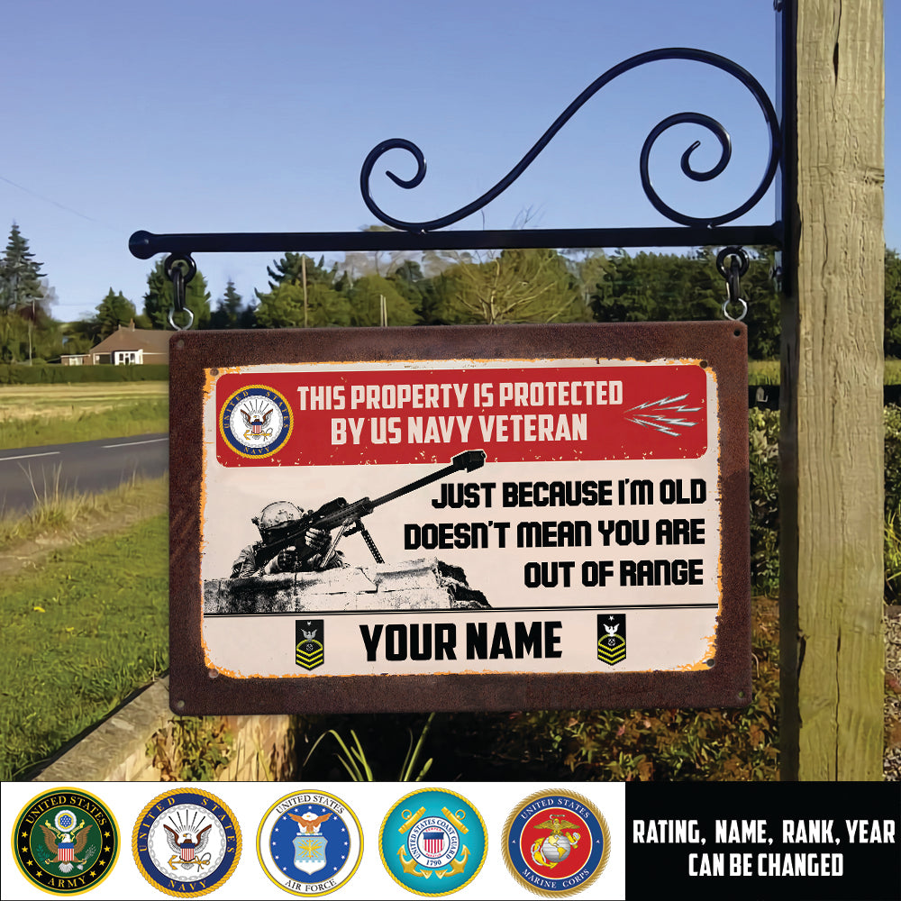 Navy Rating - Personalized US Soldier/ Veteran Rectangle  Metal Sign - 17482176