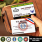 Air Force Badge - Personalized US Soldier/ Veteran Aluminum Wallet Card - 17489952
