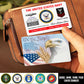Navy Badge - Personalized US Soldier/ Veteran Aluminum Wallet Card - 17490816