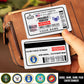 Air Force Badge - Personalized US Soldier/ Veteran Aluminum Wallet Card - 17488224