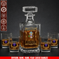 Army Division - Personalized US Soldier/ Veteran Rank, Year And Name - Whiskey Decanter Set - 17754084