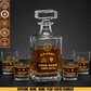 Army Division- Personalized US Soldier/ Veteran Rank, Year And Name - Whiskey Decanter Set - 17750880