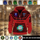 Coast Guard Rating - Personalized US Soldier/ Veteran 3D Half-zip Hoodie -17508096