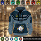 Navy Badge - Personalized US Soldier/ Veteran 3D Half-zip Hoodie -17508096