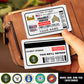 Army Branch - Personalized US Soldier/ Veteran Aluminum Wallet Card - 17488224