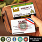 Army Branch - Personalized US Soldier/ Veteran Aluminum Wallet Card - 17489952