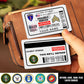 Army Division - Personalized US Soldier/ Veteran Aluminum Wallet Card - 17488224