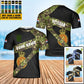 T-shirt personnalisé avec camouflage soldat/vétéran néerlandais avec nom et grade imprimé en 3D - 3001240001