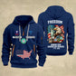 Coast Guard Rating - Freedom Honor Our American Heroes – Personalized Multicolor Zip Hoodie | Custom Military Branch | 250th Anniversary | 4th of July - 17699904