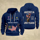 Army Division - Personalized America 250 Years Zip Hoodie Multicolor, Custom U.S. Soldier Branch Hoodie, Happy Independence Day, 4th Of July Zip Hoodie - 1769040002