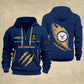 Navy Badge - Personalized US Soldier/ Veteran With Name And Rank Zip Hoodie Multicolor - 17361216