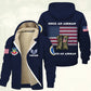 Air Force Command - Personalized US Soldier/ Veteran With Name And Rank Hoodie Zip Velvet Coat - 17362944