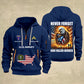 Army Division - Never Forget Our Fallen Heroes 250th USA – Personalized Zip Hoodie Multicolor, 4th of July Zip Hoodie Multicolor, Custom Military Zip Hoodie Multicolor - 17692128