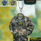Personalized Netherlands Veteran/Soldier Christmas with Name and Rank Ornament Printed - 17318880